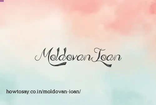 Moldovan Ioan