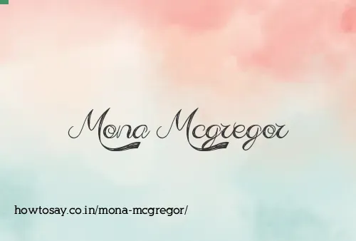 Mona Mcgregor