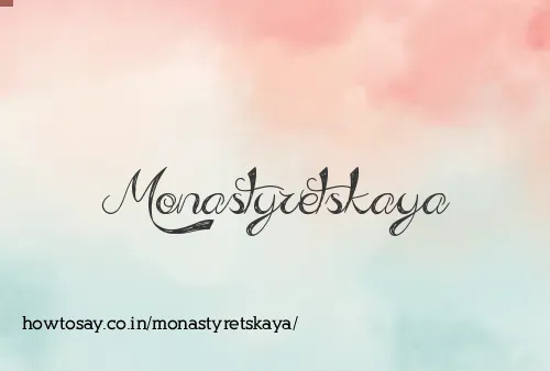 Monastyretskaya