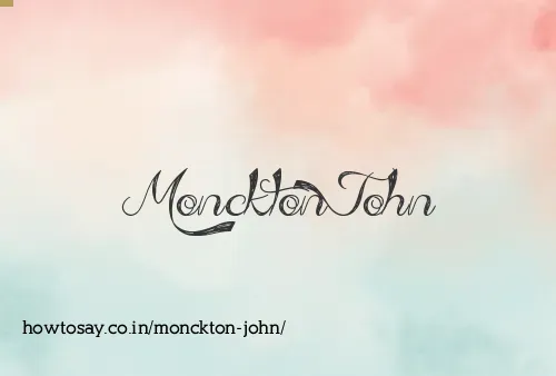 Monckton John