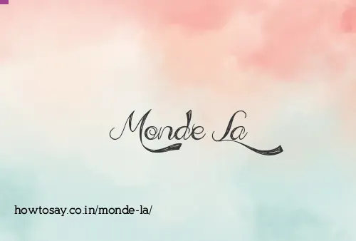 Monde La