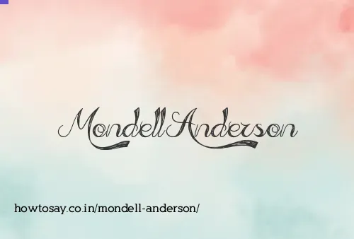 Mondell Anderson