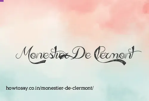 Monestier De Clermont