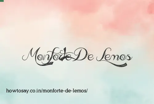 Monforte De Lemos