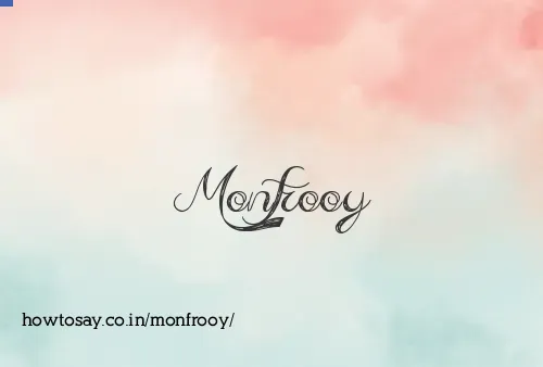 Monfrooy
