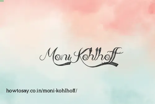 Moni Kohlhoff