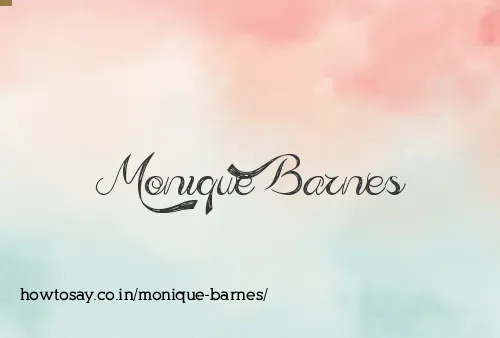 Monique Barnes