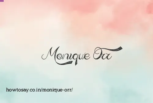Monique Orr