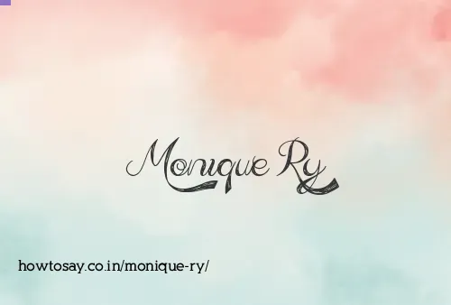 Monique Ry