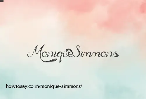 Monique Simmons