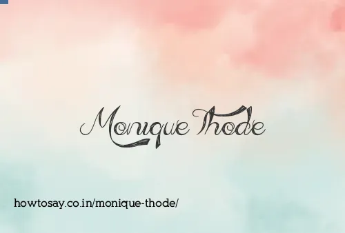 Monique Thode