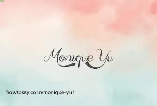 Monique Yu
