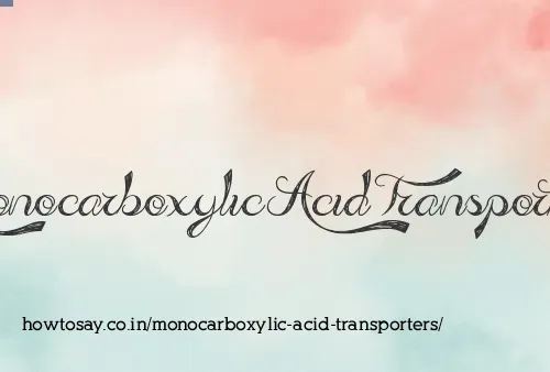 Monocarboxylic Acid Transporters