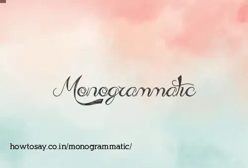 Monogrammatic