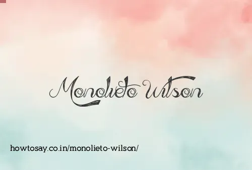 Monolieto Wilson