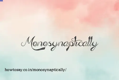 Monosynaptically