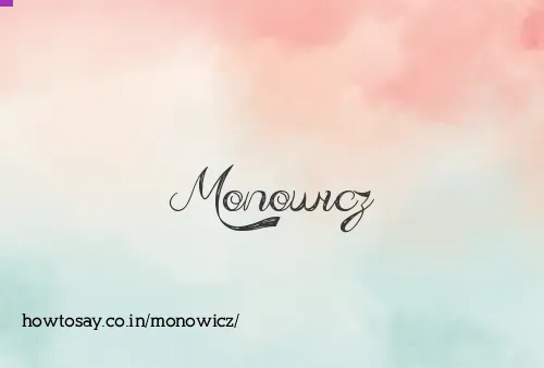 Monowicz