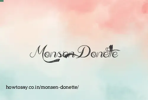 Monsen Donette
