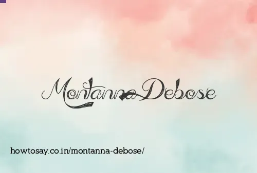 Montanna Debose