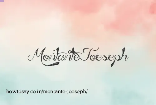 Montante Joeseph