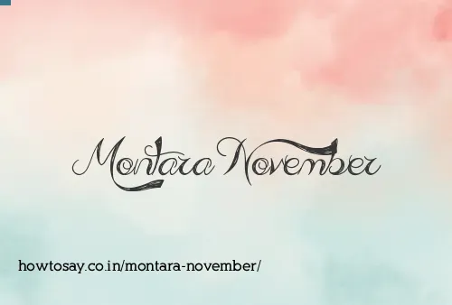 Montara November