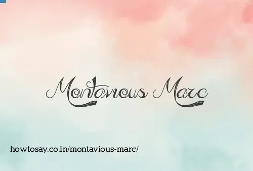 Montavious Marc