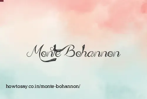 Monte Bohannon
