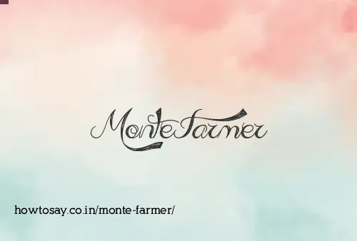 Monte Farmer