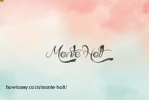 Monte Holt