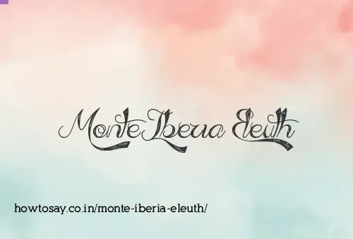 Monte Iberia Eleuth