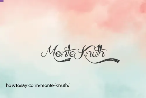Monte Knuth