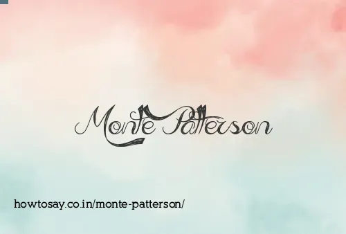 Monte Patterson