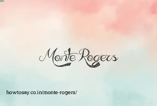 Monte Rogers