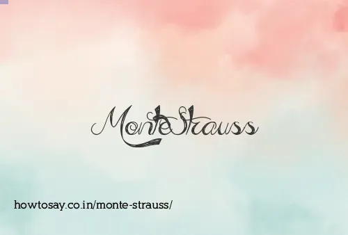 Monte Strauss