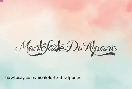 Monteforte Di Alpone