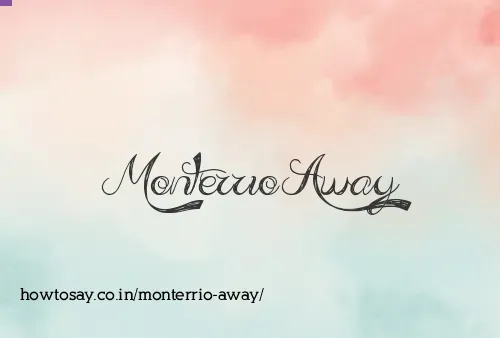 Monterrio Away