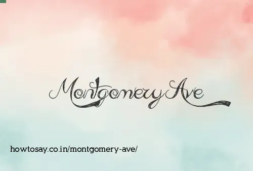 Montgomery Ave