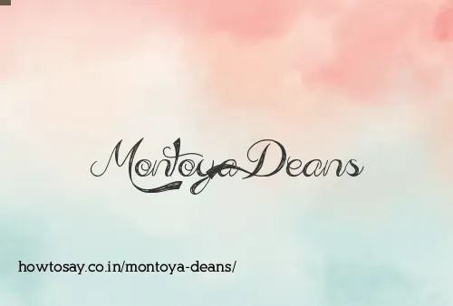 Montoya Deans