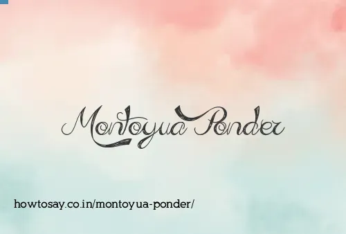 Montoyua Ponder