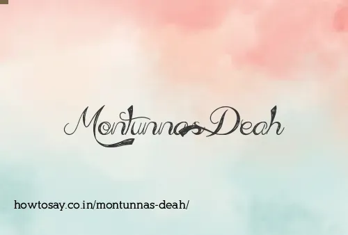 Montunnas Deah