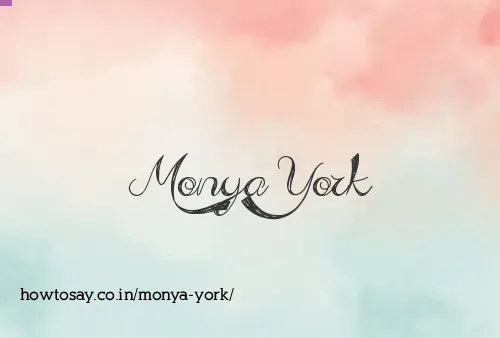 Monya York
