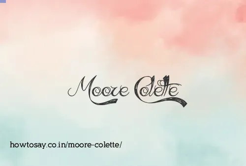 Moore Colette