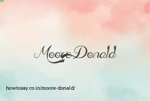 Moore Donald