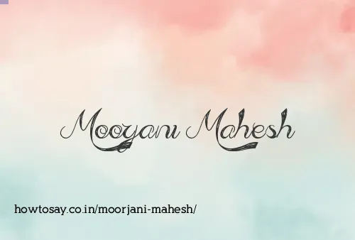 Moorjani Mahesh