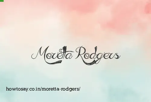 Moretta Rodgers