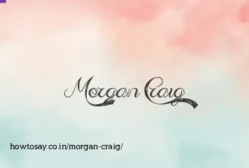 Morgan Craig