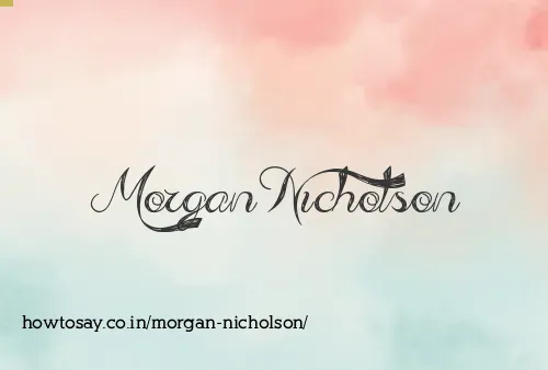 Morgan Nicholson