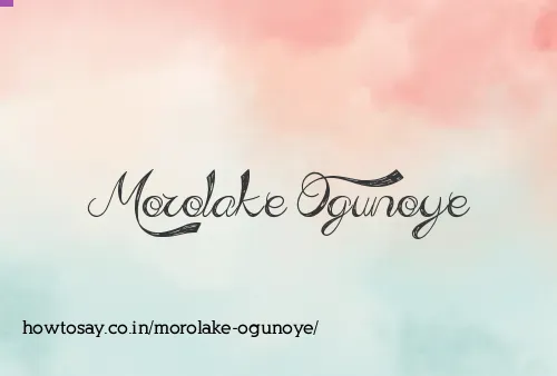 Morolake Ogunoye