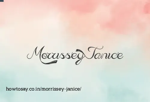 Morrissey Janice