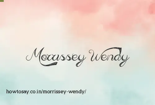 Morrissey Wendy